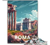 Puzzle per adolescenti 1000 Roma Foro Romano, giocattoli educativi per ragazzi, ideale come regalo per tutta la famiglia, dai 14 anni in su, 26x38cm