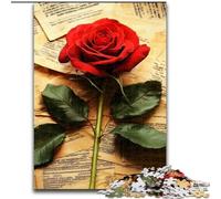 Puzzle per adolescenti 1000 Rose nel libro, gioco per famiglie, antistress, sfida difficile, rafforza l'amore tra coppie (dimensioni 26x38cm)