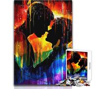 Puzzle per adolescenti 1000 sagome di amore arcobaleno per trascorrere il tempo in casa, gioco pratico, regali di Babbo Natale segreto (dimensioni 38x26cm)