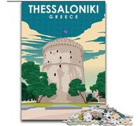 Puzzle per adolescenti 1000 Salonicco Grecia, giocattoli, giochi educativi, antistress, interazione genitore-figlio, 50x75cm