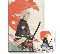 Puzzle per adolescenti 1000 Samurai Boy Staycation Kill Time Gioco pratico Regali di Babbo Natale segreto (dimensioni 38x52cm)