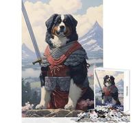 Puzzle per adolescenti 1000 Samurai delle Montagne Bernesi Giocattoli fai da te Ottimo regalo per giochi Gioco rompicapo Aiuta il cervello a esercitare Dimensioni 50x75cm