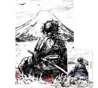 Puzzle per adolescenti 1000 Samurai Ronin Inchiostro nero Giocattolo educativo Ottimi regali e giocattoli Giochi divertenti Collezione di artisti Belle arti Dimensioni 38x52cm
