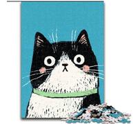 Puzzle per adolescenti 1000 simpatici gatti neri, per età 14+, adatti per coppie, attività divertenti a casa, regalo di compleanno, regali di viaggio dimensioni 26x38cm