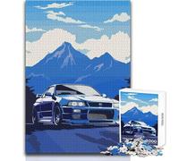 Puzzle per adolescenti 1000 Skyline GTR R Tribute Gioco di sfida unico Sfida difficile Regali di compleanno Dimensioni 38x26cm