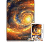 Puzzle per adolescenti 1000 spirali spazio vortice luce vacanza a casa ammazza tempo giochi per famiglie ottimo regalo per i giochi (dimensioni 38x52cm)
