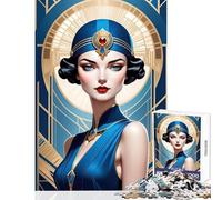 Puzzle per adolescenti 1000 splendidi ritratti Art Déco decorazioni per la casa giocattoli regali di compleanno giochi rilassanti collezione di artisti belle arti dimensioni 50x75cm