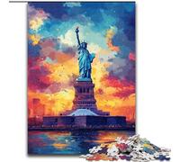 Puzzle per adolescenti 1000 statua della libertà, sfida dell'intelligenza cerebrale, giocattoli addictivi, regalo di compleanno, regali, arte da parete 38 x 26 cm