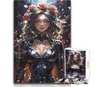 Puzzle per adolescenti 1000 The Rose Kissed Woman Staycation Kill Time Gioco pratico Regali di Babbo Natale segreto (dimensioni 50x75cm)