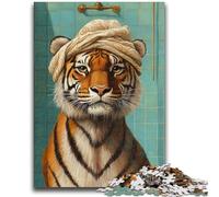 Puzzle per adolescenti 1000 Tigre nel bagno Giocattoli Giochi educativi Antistress Adatto per la decorazione della scrivania 50x75cm