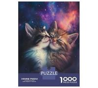 Puzzle Per Adolescenti 1000 Two Cats In Love Puzzle Per Adulti Gioco Pratico Antistress Aiuta Ad Allenare Il Cervello 70x50cm/1000pcs