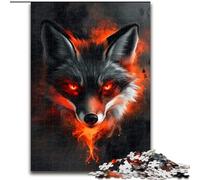 Puzzle per adolescenti 1000 volpi rosse e nere, educativo e didattico, ideale come regalo per tutta la famiglia (dimensioni 50x75cm)
