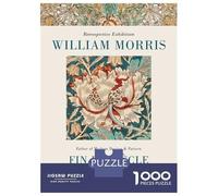 Puzzle Per Adolescenti 1000 William Morris Exhibition Puzzle Per Adulti Gioco Rompicapo Analisi E Logica Riduzione Dello Stress Regali 38x26cm/1000pcs