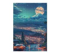 Puzzle Per Adolescenti 1000pcs(38x26cm) City Lights Under Moonlit Sky Puzzle Per Adulti Gioco Rompicapo Taglio Di Precisione Divertimento A Casa Attività, 1000pcs(38x26cm)