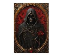 Puzzle Per Adolescenti 1000pcs(38x26cm) Dark Reaper with Red Rose Puzzle Per Adulti Giochi Rilassanti Corsa Di Velocità Regali Di Natale E Compleanno 1000pcs(38x26cm)