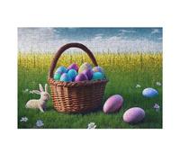 Puzzle Per Adolescenti 1000pcs(38x26cm) Easter Basket with Eggs-1 Puzzle Per Adulti Giocattolo Decorazione Da Parete Difficile Difficile Compleanno E Natale 1000pcs(38x26cm)