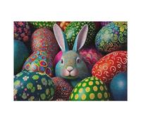 Puzzle Per Adolescenti 1000pcs(38x26cm) Easter Bunny Puzzle Per Adolescenti Gioco Pratico Decorazione Per La Casa Ottimo Regalo Per I Giocatori 1000pcs(38x26cm)