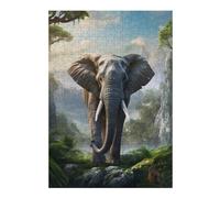 Puzzle Per Adolescenti 1000pcs(38x26cm) Elephant Mountains Puzzle Per Adulti Gioco Rompicapo Corsa Di Velocità Gioco Impegnativo Regali 1000pcs(38x26cm)