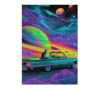 Puzzle Per Adolescenti 1000pcs(38x26cm) Galactic Car Ride Adventure Puzzle Per Adulti Giochi Per Famiglie Ma Divertenti E Umoristici Ottimo Regalo Per I Giocatori 1000pcs(38x26cm)