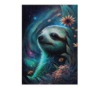 Puzzle Per Adolescenti 1000pcs(38x26cm) Galactic Sloth with Flowers -5 Puzzle Giochi Per Famiglie Per Divertimento in Famiglia Regali Unici Di Compleanno E Natale 1000pcs(38x26cm)