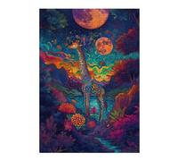Puzzle Per Adolescenti 1000pcs(38x26cm) Giraffe in Fantasy Forest Puzzle Per Adulti Giocattolo Decorazione Da Parete Antistress Divertimento Attività A Casa, 1000pcs(38x26cm)