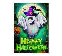 Puzzle Per Adolescenti 1000pcs(38x26cm) Happy Halloween Greeting Card Puzzle Per Adulti Giocattoli Antistress Sfida Difficile Sfida Educativa 1000pcs(38x26cm)