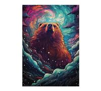 Puzzle Per Adolescenti 1000pcs(38x26cm) Magical Bear Aurora Puzzle Per Adulti Gioco Rompicapo Vacanza A Casa Passatempo Sfida Educativa 1000pcs(38x26cm)