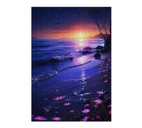 Puzzle Per Adolescenti 1000pcs(38x26cm) Magical Twilight Beach Scene Puzzle Per Adulti Gioco Rompicapo Corsa Di Velocità Delle Mani Interazione Genitore-figlio 1000pcs(38x26cm)