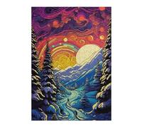 Puzzle Per Adolescenti 1000pcs(38x26cm) Magical Winter Sunset Pathway Puzzle Per Adolescenti Gioco Rompicapo Difficile Aiuta L'esercizio Del Cervello 1000pcs(38x26cm)