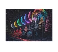 Puzzle Per Adolescenti 1000pcs(38x26cm) Mystic Rainbow Moon Forest Puzzle Per Adulti Gioco Pratico Vacanza A Casa Passatempo Compleanno E Regali Unici 1000pcs(38x26cm)