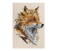Puzzle Per Adolescenti 1000pcs(38x26cm) Polygonal Abstract Fox Puzzle Per Adolescenti Gioco Pratico Decorazione Per La Casa Ottimo Regalo Per I Giocatori 1000pcs(38x26cm)