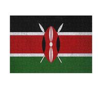 Puzzle Per Adolescenti 1000pcs(38x26cm) Puzzle Flag of Kenya on Wall Puzzle Giochi Rilassanti Vacanza in Casa Passatempo Per Compleanno, Natale 1000pcs(38x26cm)