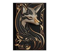 Puzzle Per Adolescenti 1000pcs(38x26cm) Puzzle Golden Fox Art Deco Harmony Puzzle Giochi Rilassanti Vacanza in Casa Passatempo Per Compleanno, Natale 1000pcs(38x26cm)