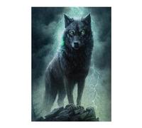 Puzzle Per Adolescenti 1000pcs(38x26cm) Thunder Wolf Fantasy Art Print Puzzle Per Adulti Gioco Per Famiglie Sfida Difficile Regali Unici Per Compleanno E Natale 1000pcs(38x26cm)