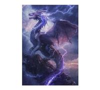 Puzzle Per Adolescenti 1000pcs(38x26cm) Thundering Dragon Storm Artwork Puzzle Per Adulti Giochi Rilassanti Decorazione Perfetta Regali Unici Per Compleanni E Occasioni Speciali 1000pcs(38x26cm)