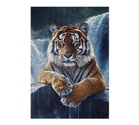 Puzzle Per Adolescenti 1000pcs(38x26cm) Tiger Waterfall Majesty Puzzle Per Adulti Gioco Pratico Taglio Di Precisione Regali Unici Per Compleanni E Occasioni Speciali 1000pcs(38x26cm)