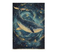 Puzzle Per Adolescenti 1000pcs(38x26cm) Whale in Starry Sky-4 Puzzle Per Adolescenti Gioco Rompicapo Regalo Decorativo Perfetto Per Amici E Familiari 1000pcs(38x26cm)
