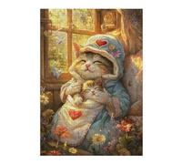 Puzzle Per Adolescenti 1000pcs(38x26cm) Whiskered Dreams Cozy Cat Nap Time Puzzle Per Adulti Gioco Pratico Analisi E Logica Interazione Genitore-figlio 1000pcs(38x26cm)