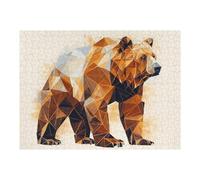 Puzzle Per Adolescenti 1000pcs(52x38cm) Abstract Brown Bear Puzzle Per Adulti Giocattoli Antistress Sfida Educativa Di Taglio Di Precisione 1000pcs(52x38cm)