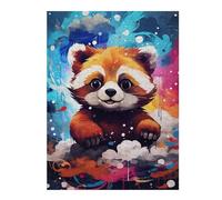 Puzzle Per Adolescenti 1000pcs(52x38cm) Colorful Red Panda Artwork Puzzle Per Adulti Antistress Giocattoli Da Parete Offerta Regalo Per Tutta La Famiglia 1000pcs(52x38cm)