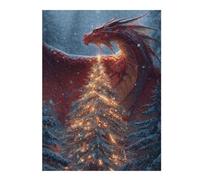 Puzzle Per Adolescenti 1000pcs(52x38cm) Dragon Christmas Tree Lights Puzzle Per Adolescenti Gioco Rompicapo Regalo Decorativo Perfetto Per Amici E Familiari 1000pcs(52x38cm)