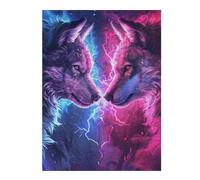 Puzzle Per Adolescenti 1000pcs(52x38cm) Electric Wolf Encounter Puzzle Per Adulti, Gioco Rompicapo, Decorazione Perfetta, Interazione Genitore-figlio 1000pcs(52x38cm)