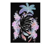 Puzzle Per Adolescenti 1000pcs(52x38cm) Exotic Black Light Flowers Puzzle Per Adulti Gioco Per Famiglie Migliora La Memoria Regali Unici Per Compleanno E Natale 1000pcs(52x38cm)