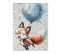Puzzle Per Adolescenti 1000pcs(52x38cm) Fox Balloon Adventure Puzzle Per Adulti Gioco Per Famiglie Sfida Difficile Regali Unici Per Compleanno E Natale 1000pcs(52x38cm)