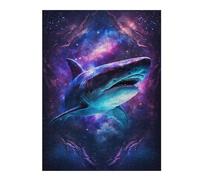 Puzzle Per Adolescenti 1000pcs(52x38cm) Galactic Shark Art Print-2 Puzzle Per Adulti Giochi Per Famiglie Difficili Difficili Offerta Difficile Come Regali Per Tutta La Famiglia 1000pcs(52x38cm)