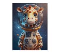 Puzzle Per Adolescenti 1000pcs(52x38cm) Giraffe Astronaut Space Suit Puzzle Per Adulti Giochi Per Famiglie Difficili Difficili Offerta Difficile Come Regali Per Tutta La Famiglia 1000pcs(52x38cm)