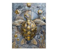 Puzzle Per Adolescenti 1000pcs(52x38cm) Golden Sea Turtle Majesty Puzzle Giochi Per Famiglie Per Divertimento in Famiglia Regali Unici Di Compleanno E Natale 1000pcs(52x38cm)
