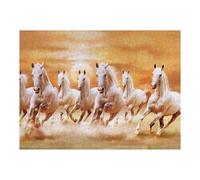 Puzzle Per Adolescenti 1000pcs(52x38cm) Horses Running Wild in Sunset Puzzle Per Adulti Giocattoli Fai Da Te Sfida Difficile Regali Per Amici E Familiari 1000pcs(52x38cm)