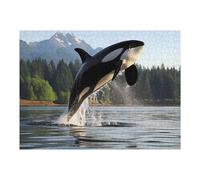 Puzzle Per Adolescenti 1000pcs(52x38cm) Majestic Orca Whale Killer Puzzle Per Adulti Gioco Per Famiglie Migliora La Memoria Regali Unici Per Compleanno E Natale 1000pcs(52x38cm)