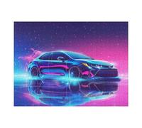 Puzzle Per Adolescenti 1000pcs(52x38cm) Neon Pastel Car Puzzle Per Adulti Gioco Pratico Vacanza A Casa Passatempo Compleanno E Regali Unici 1000pcs(52x38cm)